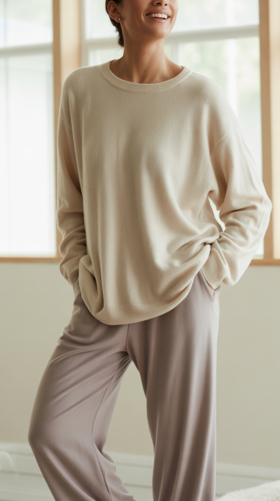 Cashmere Blend Sweater and Soft Pants