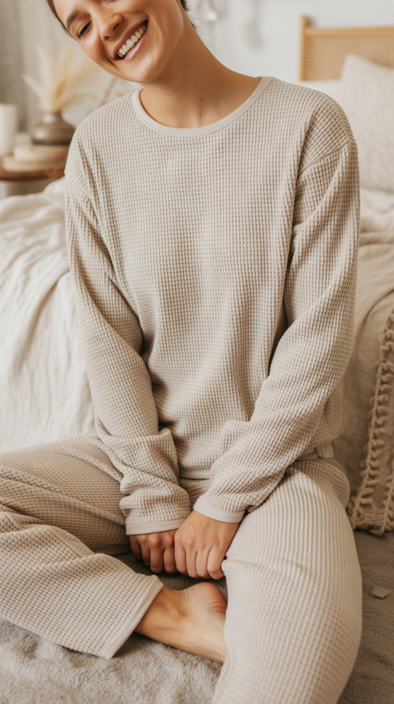 Waffle Knit Thermal Set