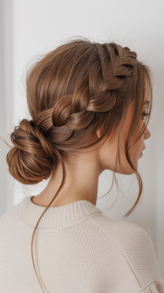 The Low Braided Bun