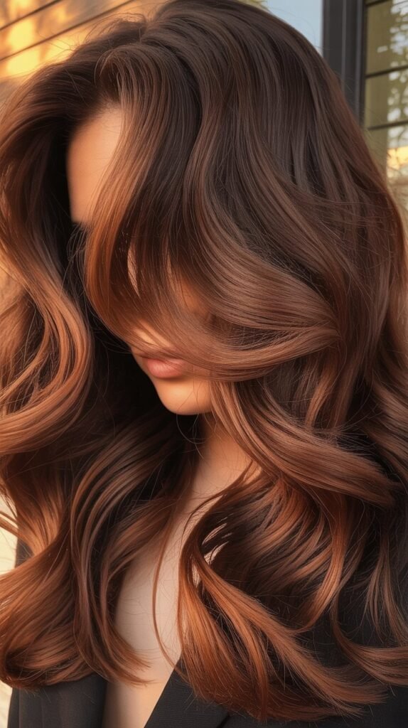 Cocoa Brown with Copper Accents