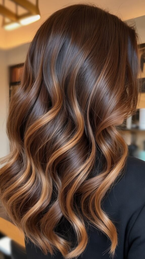 Toasted Coconut Balayage on Brown