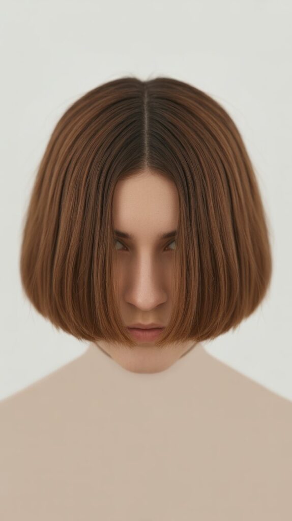 Top 25+ Short Bob Haircuts to Elevate Your Style 22 Bob with Middle Part