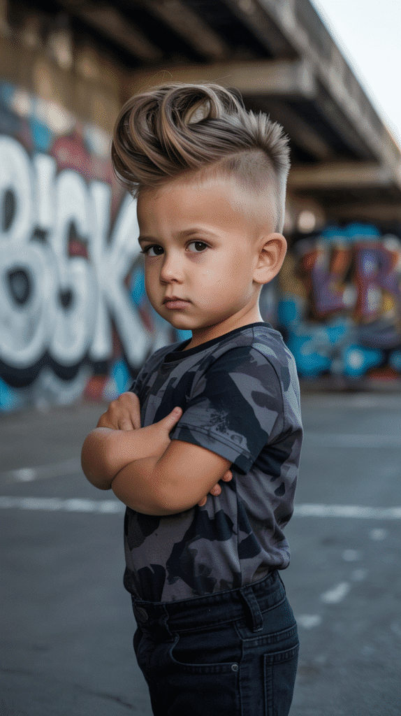 22 Longer Toddler Boy Haircuts for a Stylish Look 10 Faux Hawk with Length