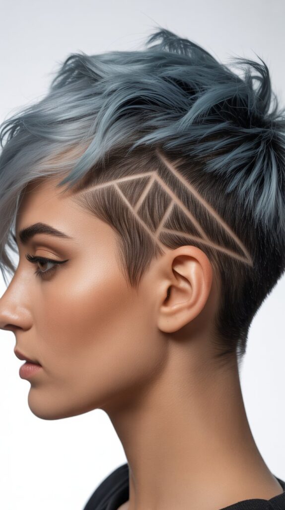 Messy Pixie with Undercut Design