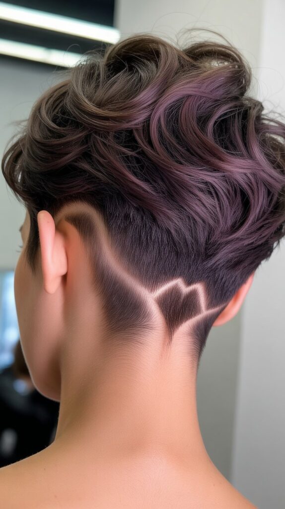 27 Gorgeous Wavy Pixie Hairstyles for Thick Hair 3 Wavy Pixie with Undercut Design