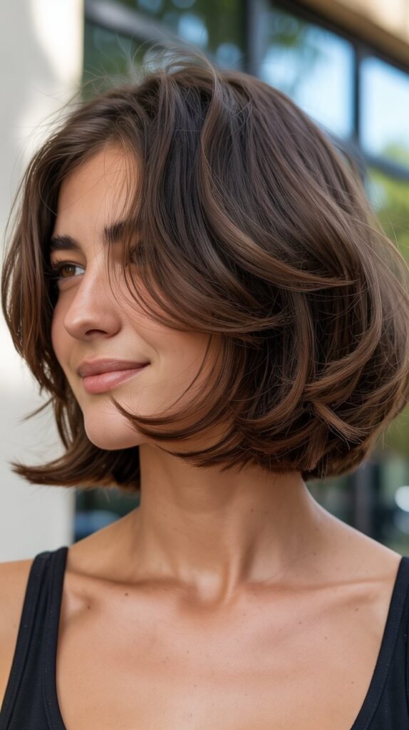 Layered Bob with Face-Framing