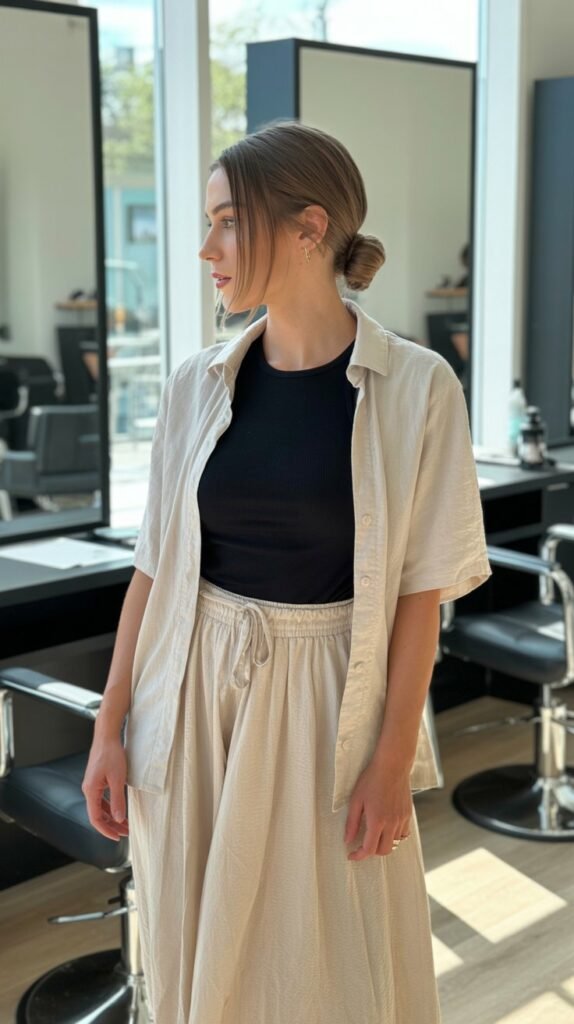 Wrap Skirt with Fitted Bodysuit