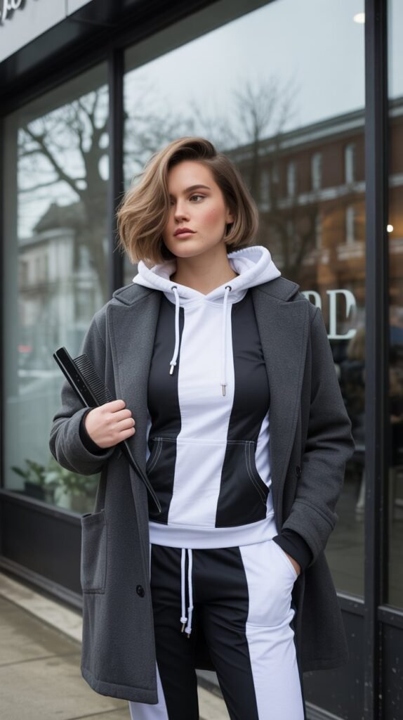 Monochrome Jogger Set