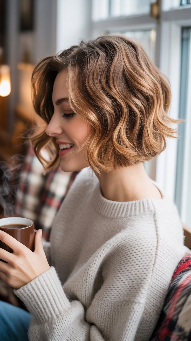 Trendy Cute Winter Hairstyles for Short Hair