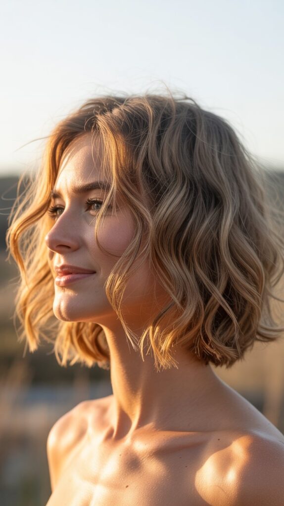 Best 33+ Choppy Bob Haircuts for Fine Hair You'll Want to Try This Year 8 Wavy Choppy Bob for Movement