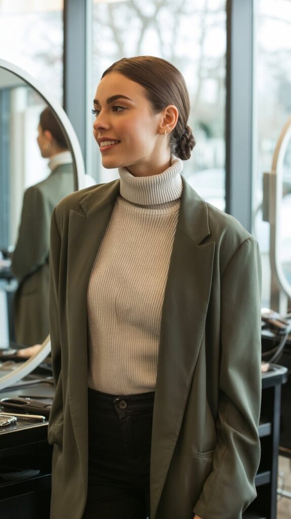 Turtleneck Layering for Sophisticated Warmth