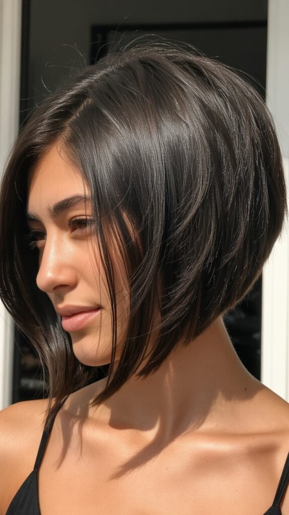 Inverted Bob with Stacked Back