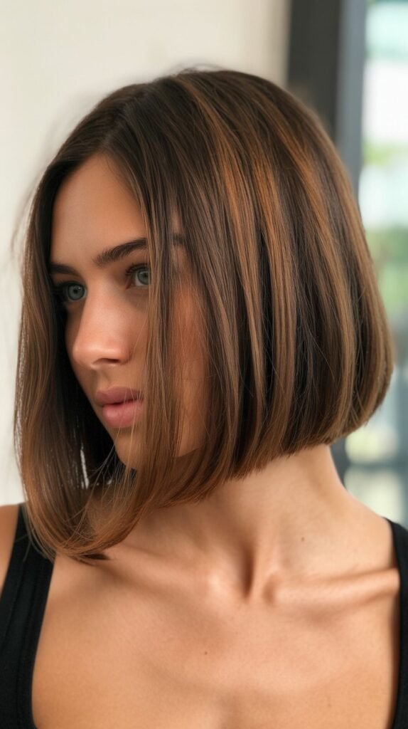 Long Bob with Inverted Shape
