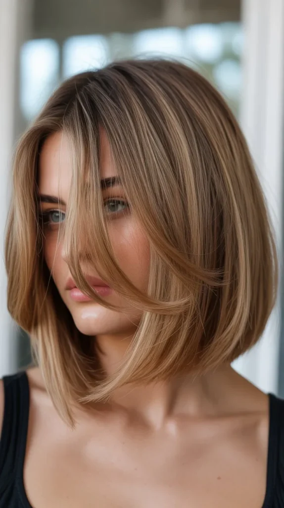 Long Bob with Shattered Layers
