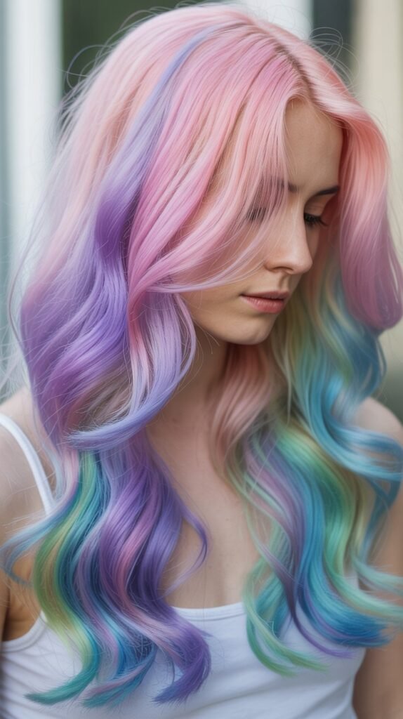 Pastel Rainbow Mermaid Spectrum