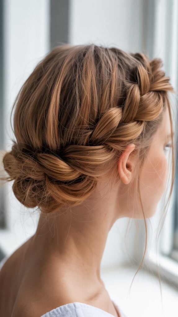 Criss-Cross Braided Updo