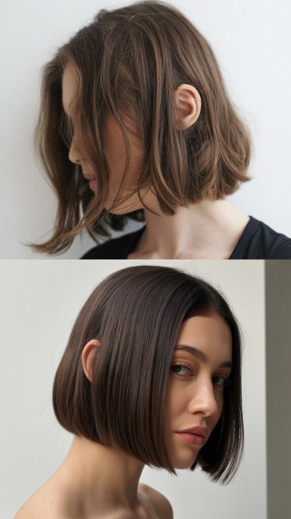 Textured Long Bob with Razored Ends