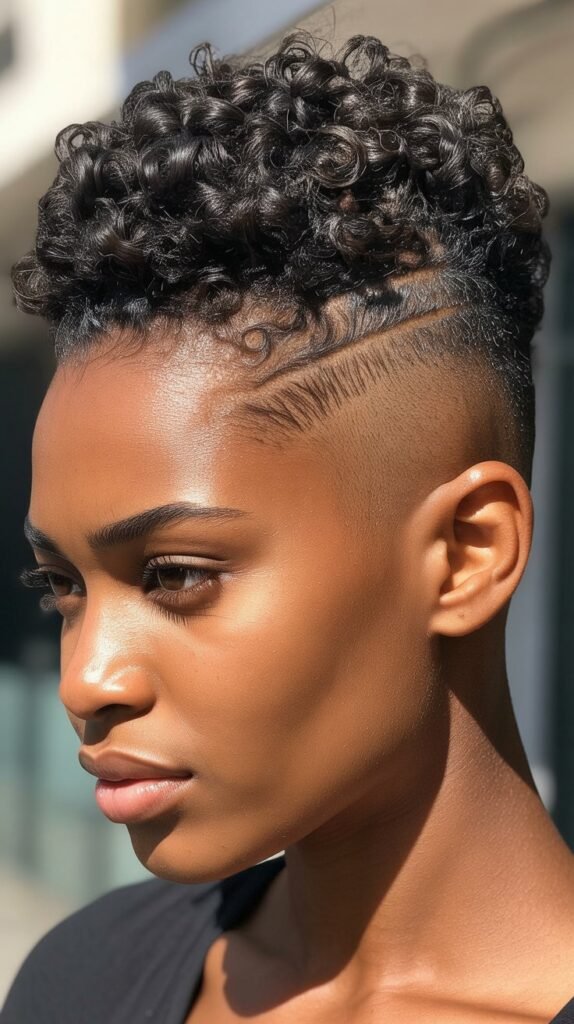 The Temple Fade with Textured Top