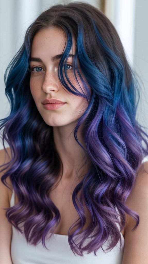 Midnight Blue and Purple Galaxy