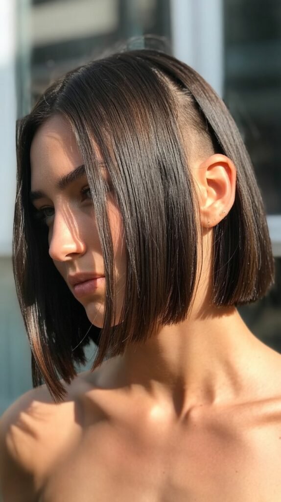Sleek Long Bob with Undercut