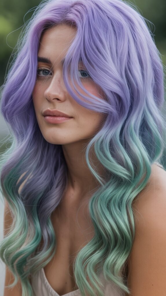 Lavender and Mint Green Fusion