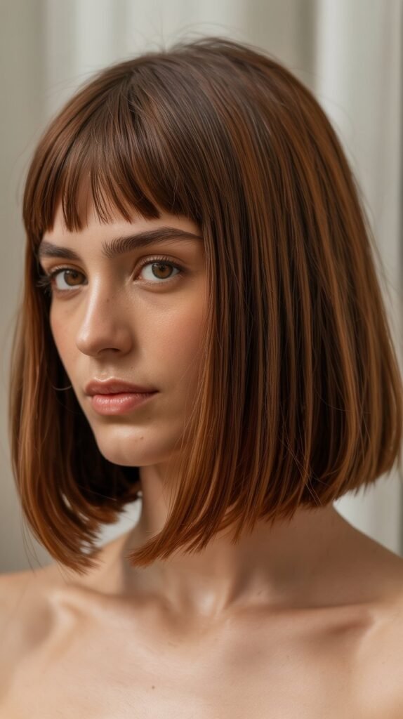 Long Bob with Micro Bangs