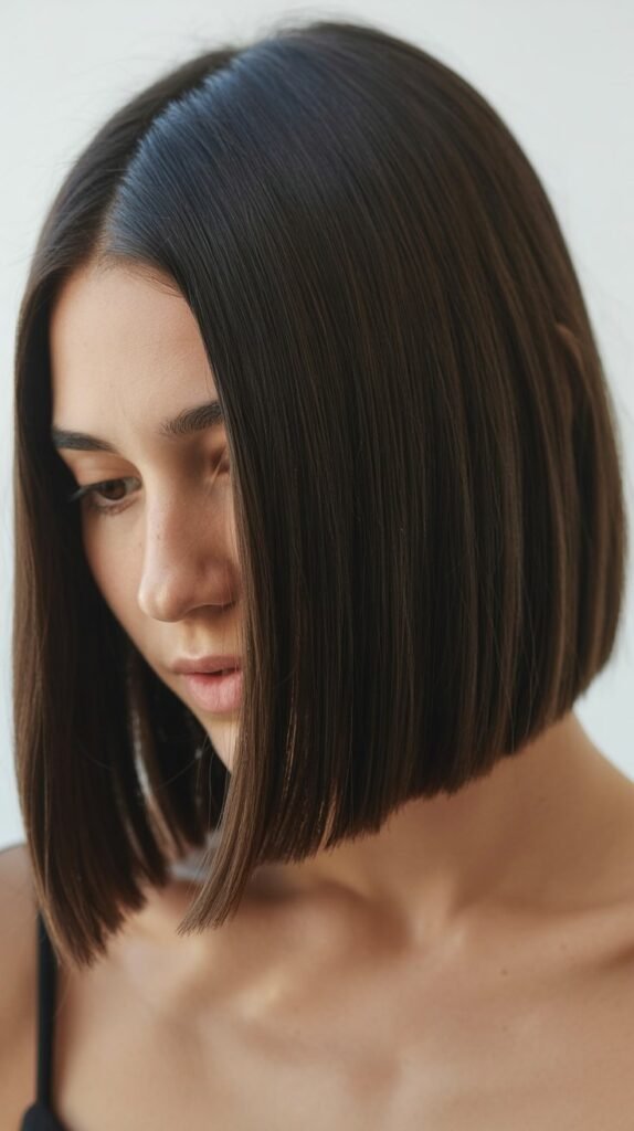 Long Bob with Straight-Across Hemline
