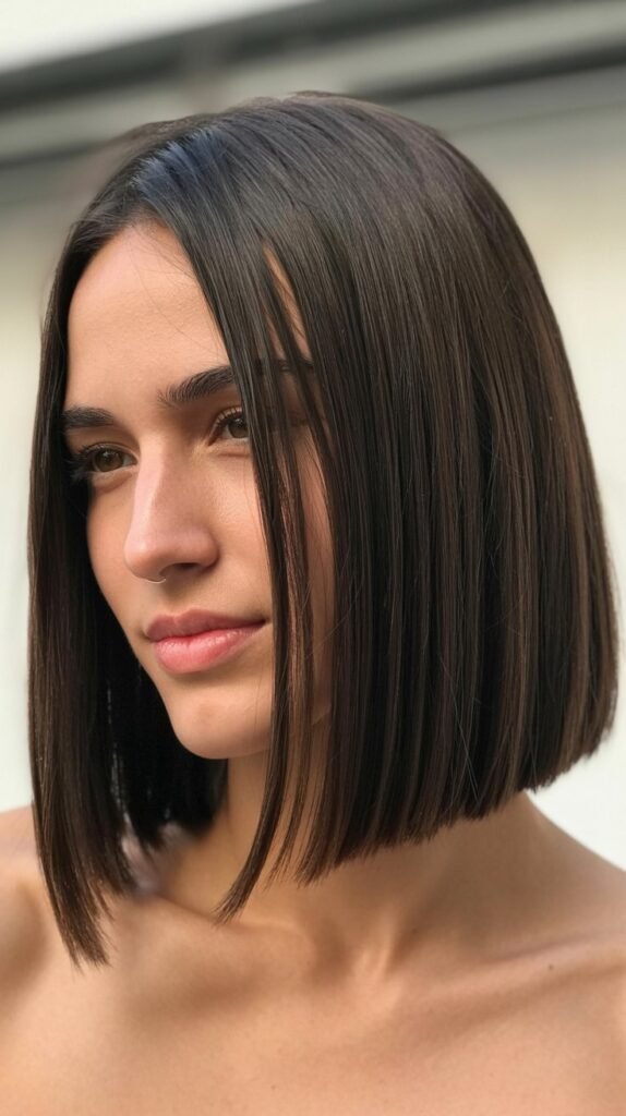 Angled Long Bob with Shorter Back
