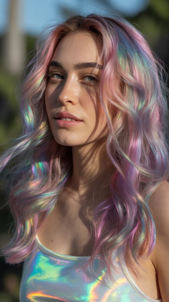 Holographic Opal Mermaid Effect