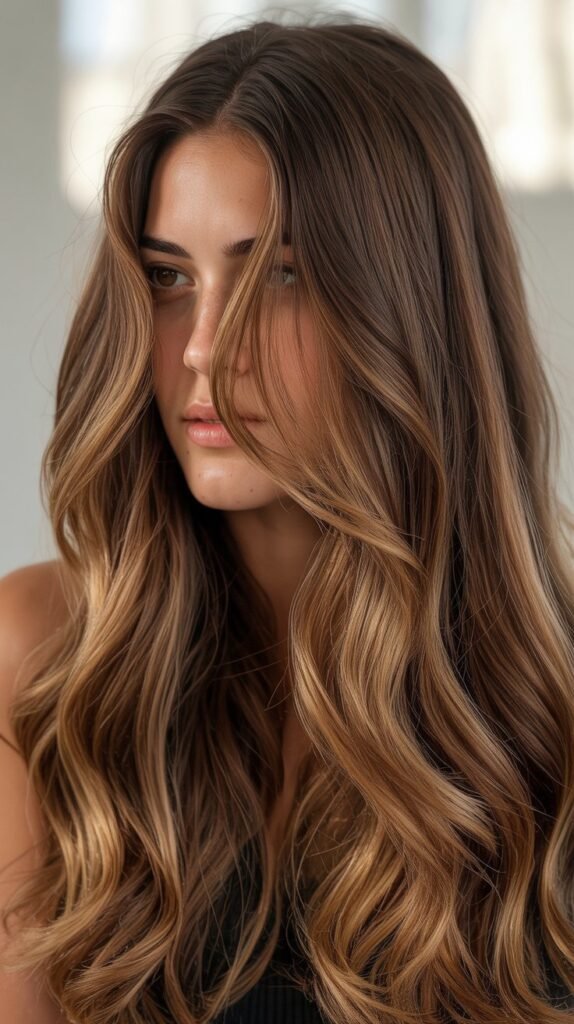 Honey-Kissed Chocolate Balayage