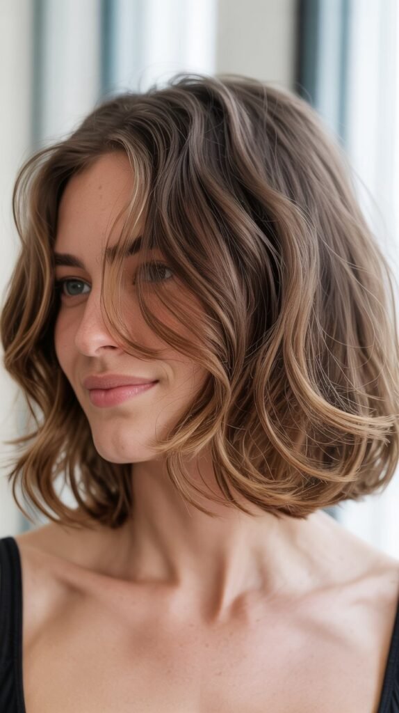 Tousled Long Bob