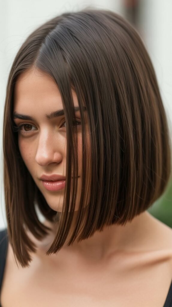 Sleek Straight Long Bob