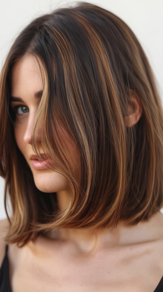 Long Bob with Highlights and Lowlights