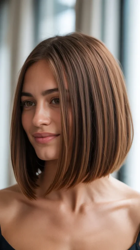 Gorgeous Long Bob Haircuts for Round Faces