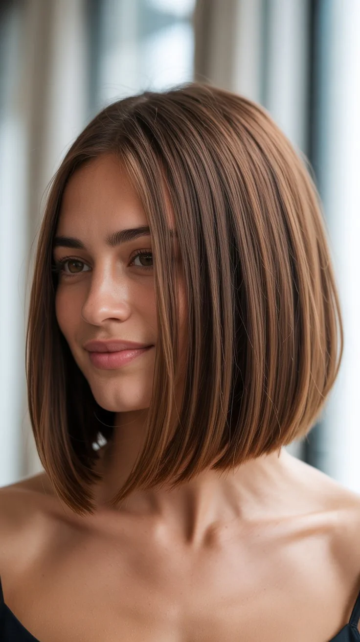 Gorgeous Long Bob Haircuts for Round Faces