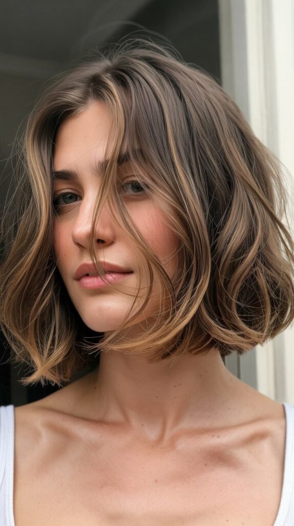 Tousled Long Bob