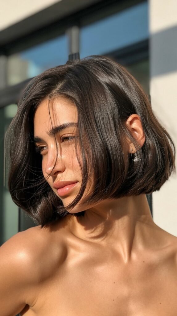 Bob with Tucked-Behind-Ear Styling