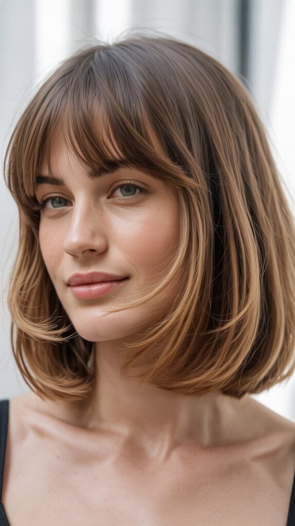 Long Bob with Piecey Bangs