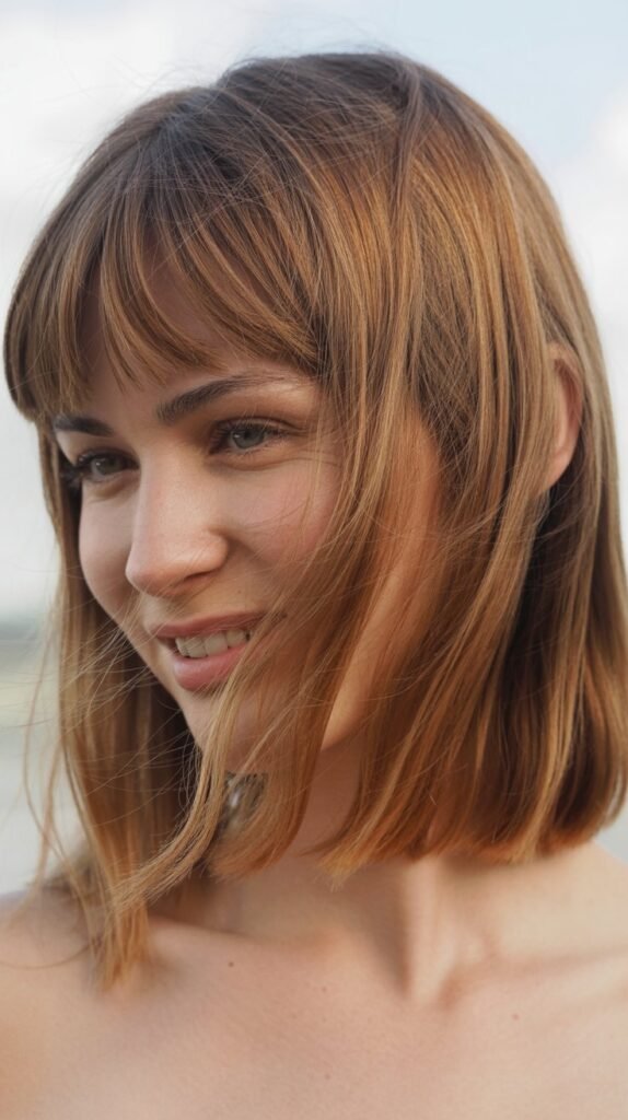 Curly Hair with Slide Cut Layers                   