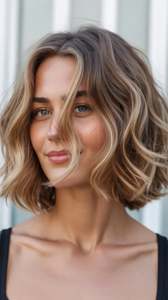 Tousled Beach Wave Long Bob