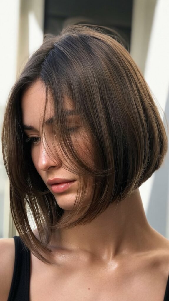 Angled Bob with Face-Framing Layers