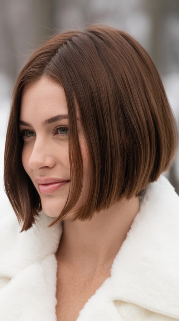 Sleek Side Part Bob