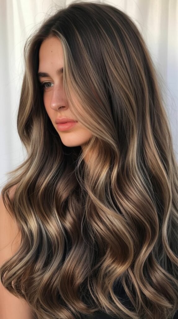 Cool-Toned Chocolate Balayage