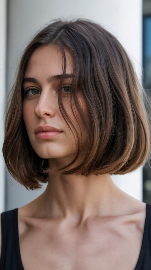 Long Bob with Deep Side Part