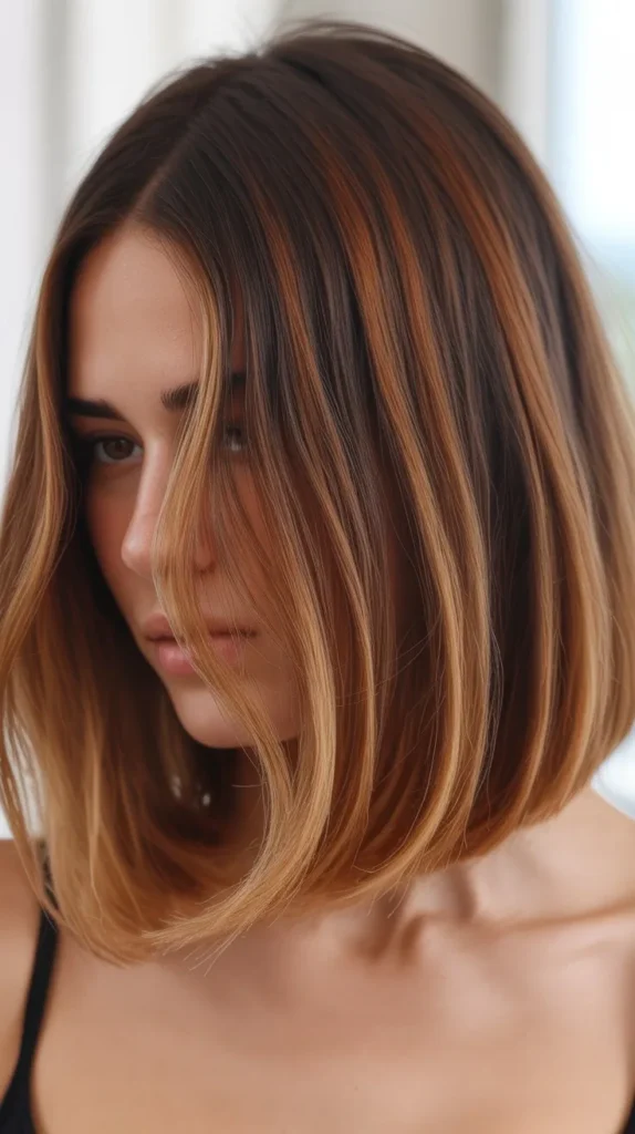 Long Bob with Ombre Color