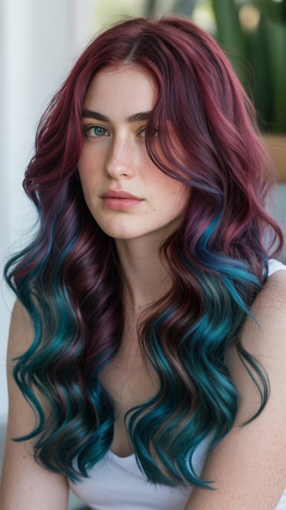 Burgundy and Teal Jewel Tones