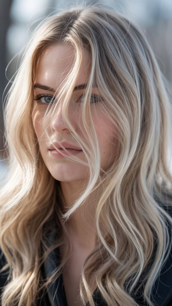 Cool Blonde with Silver Highlights