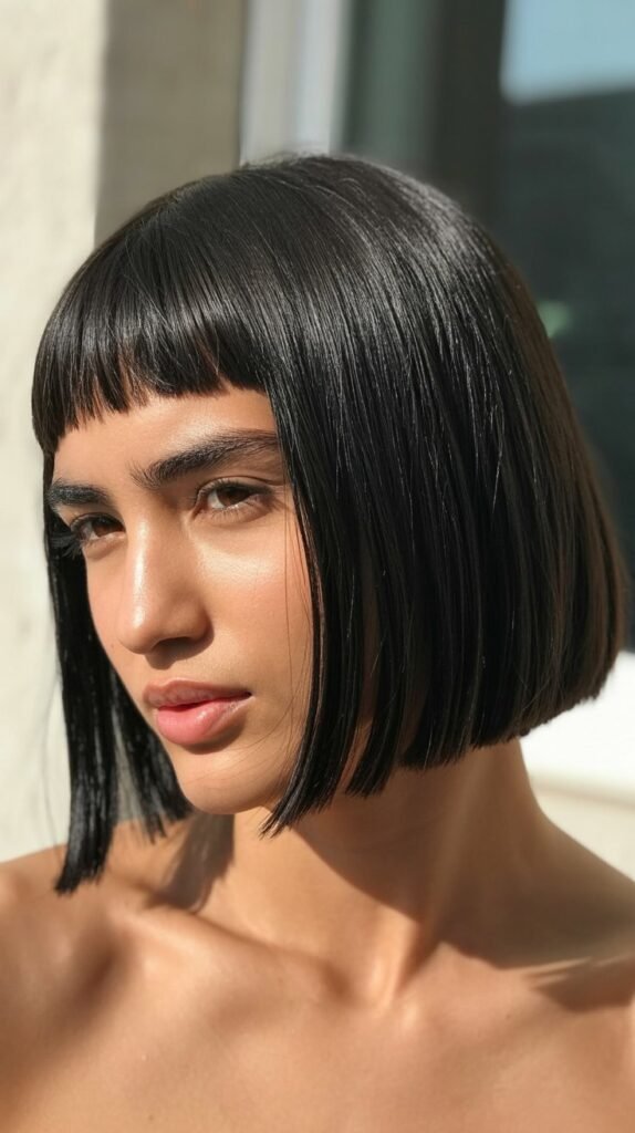 Blunt Bob with Micro Bangs