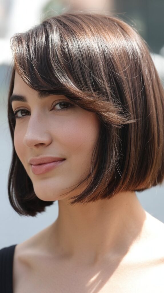Bob with Side-Swept Bangs
