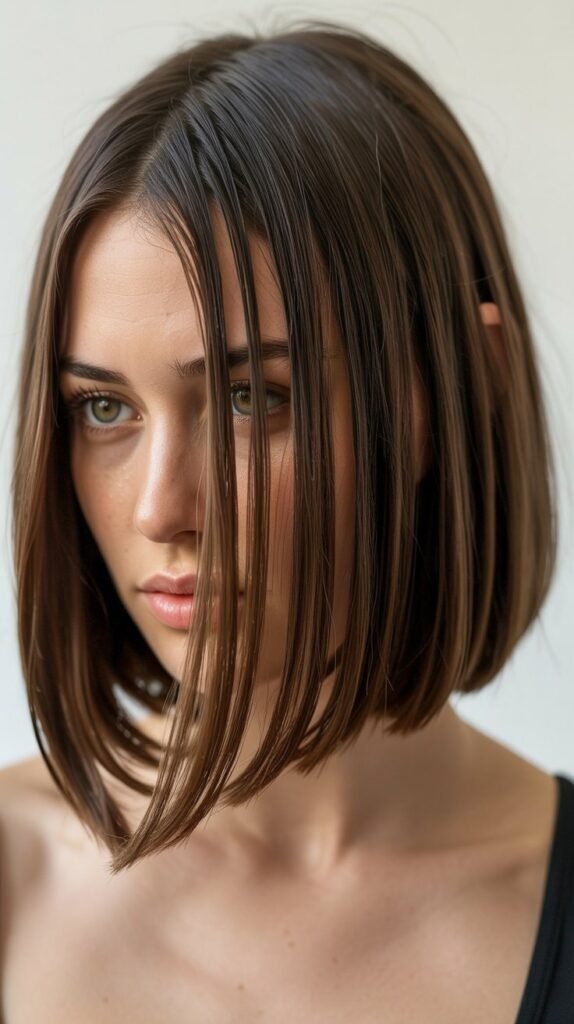 Long Bob with Middle Part